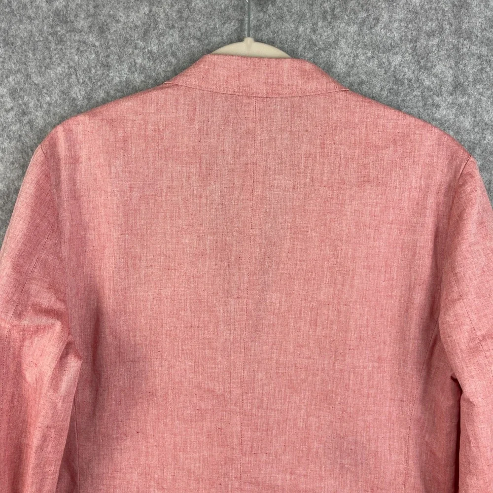 J Crew Suit Jacket Mens 40R Pink Ludlow Slim Unstructured Cotton Linen Somelos